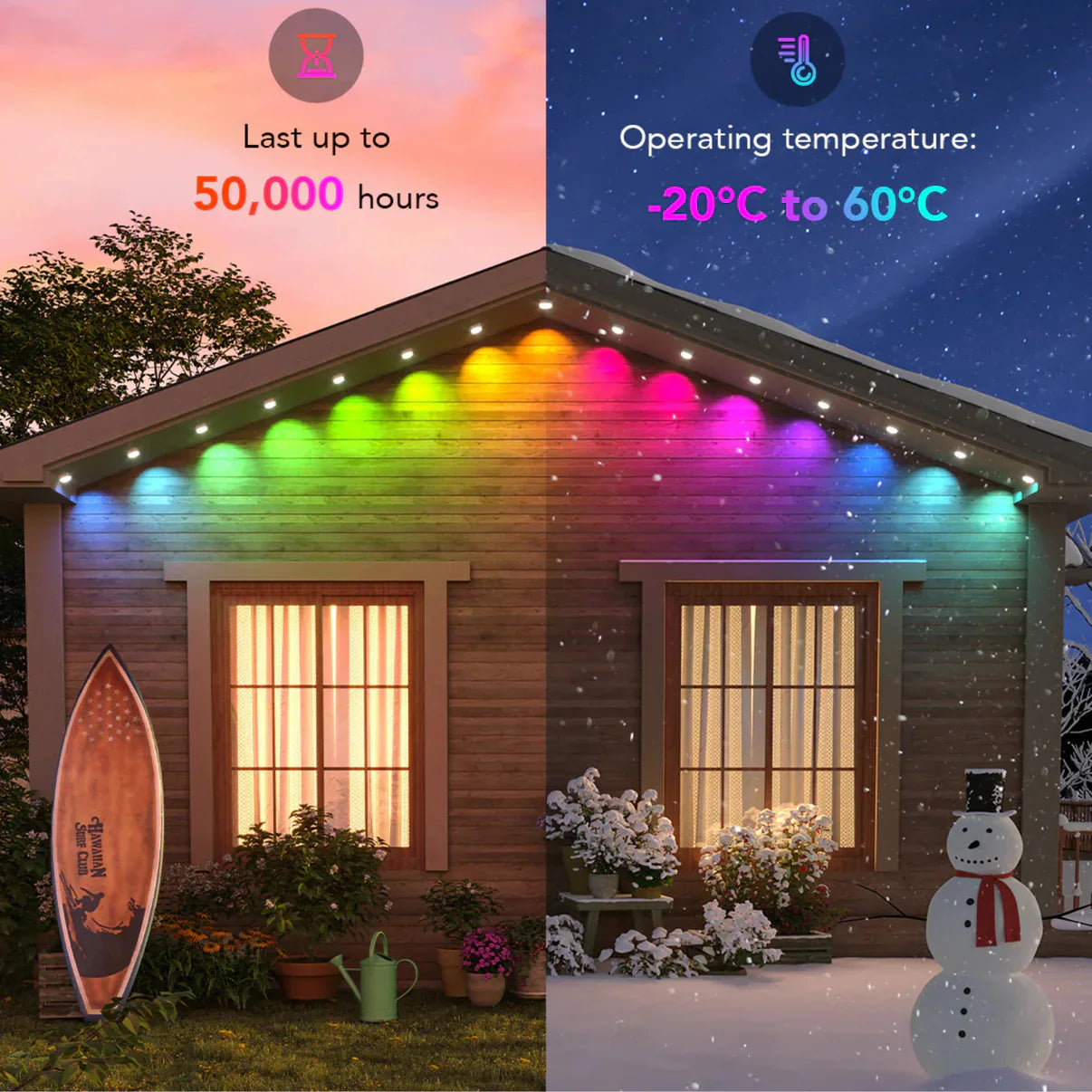 🎅 Early Christmas 49% OFF - Smart Rainbow LED Permanent Outdoor Light - Smartlight 🎁