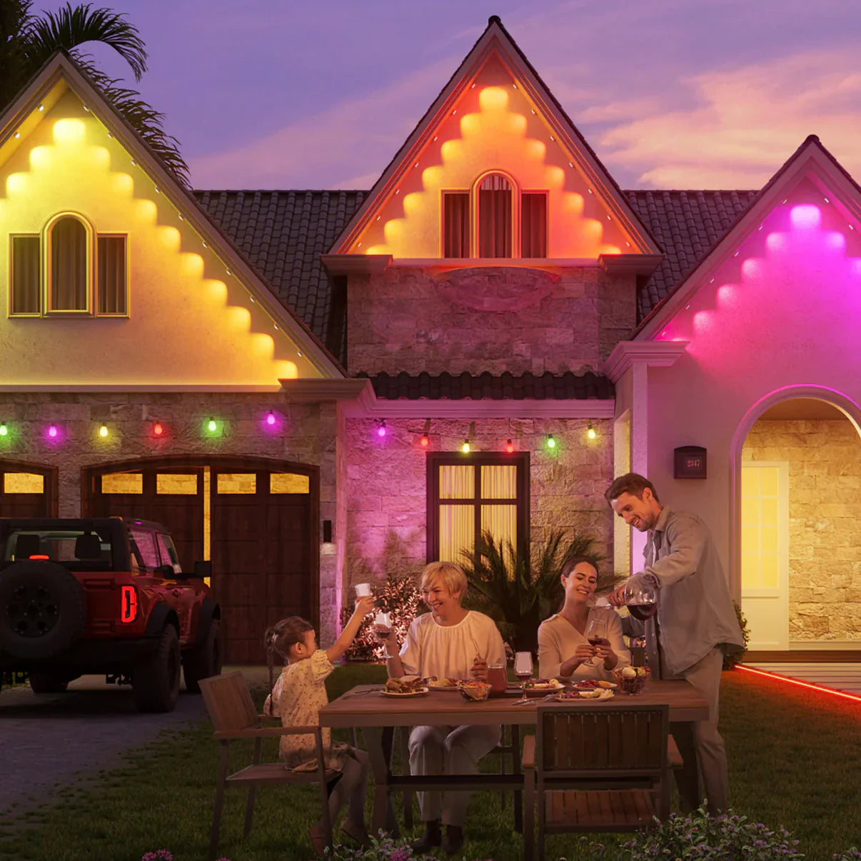 🎅 Early Christmas 49% OFF - Smart Rainbow LED Permanent Outdoor Light - Smartlight 🎁