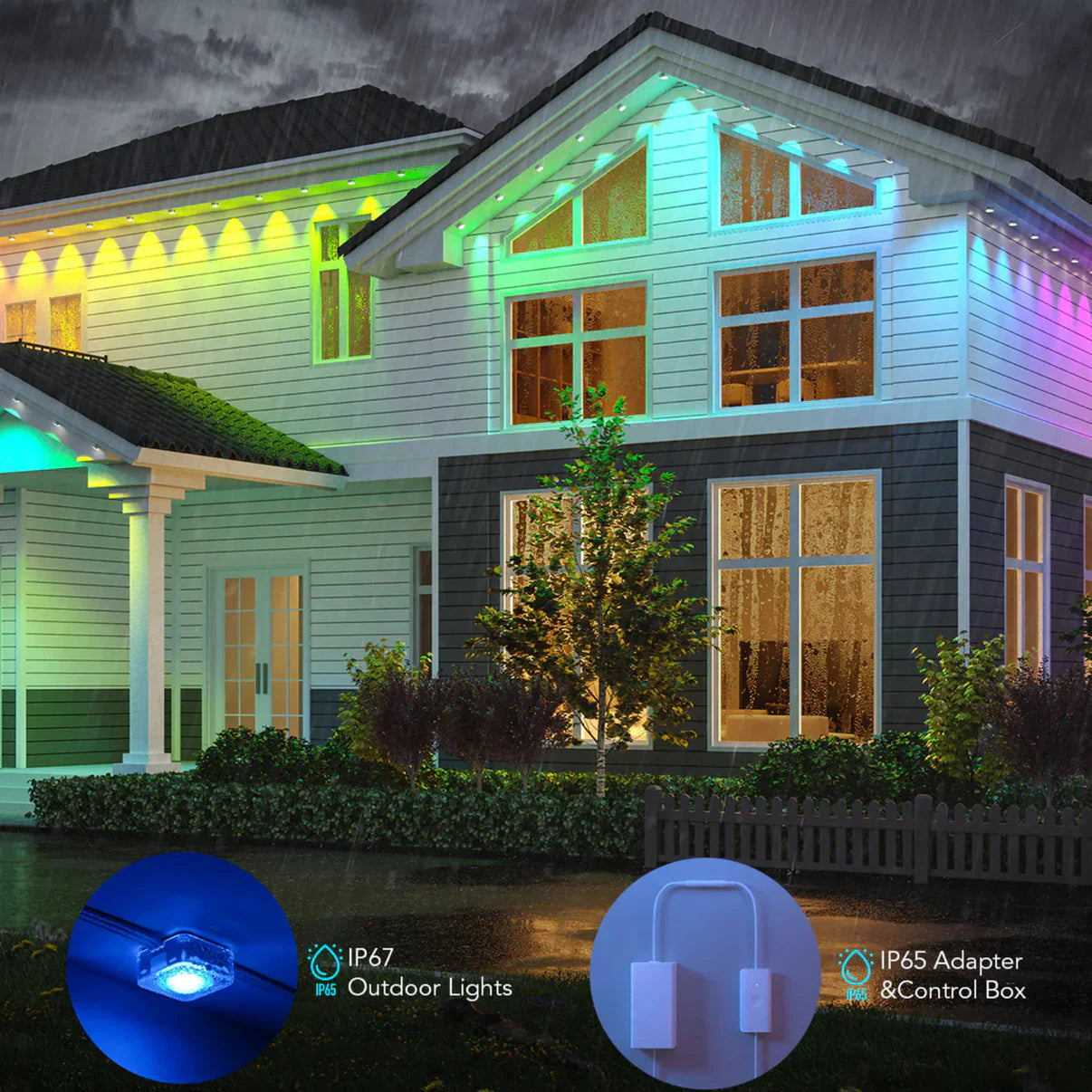 🎅 Early Christmas 49% OFF - Smart Rainbow LED Permanent Outdoor Light - Smartlight 🎁