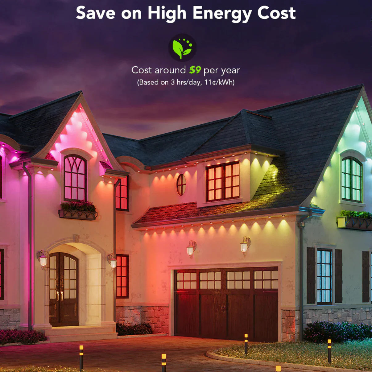 🎅 Early Christmas 49% OFF - Smart Rainbow LED Permanent Outdoor Light - Smartlight 🎁