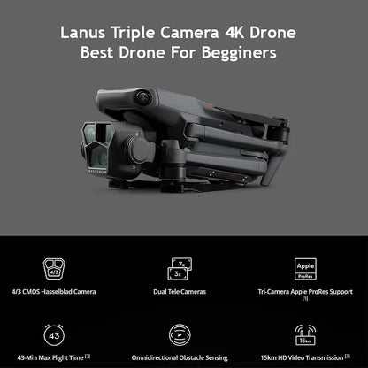 ✨Drone with 4K Camera Suitable for Adults, HS175D Remote Control Quadcopter with Auto Return